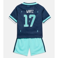 Camiseta Alemania Florian Wirtz #17 Segunda Equipación Replica Mundial 2026 para niños mangas cortas (+ Pantalones cortos)